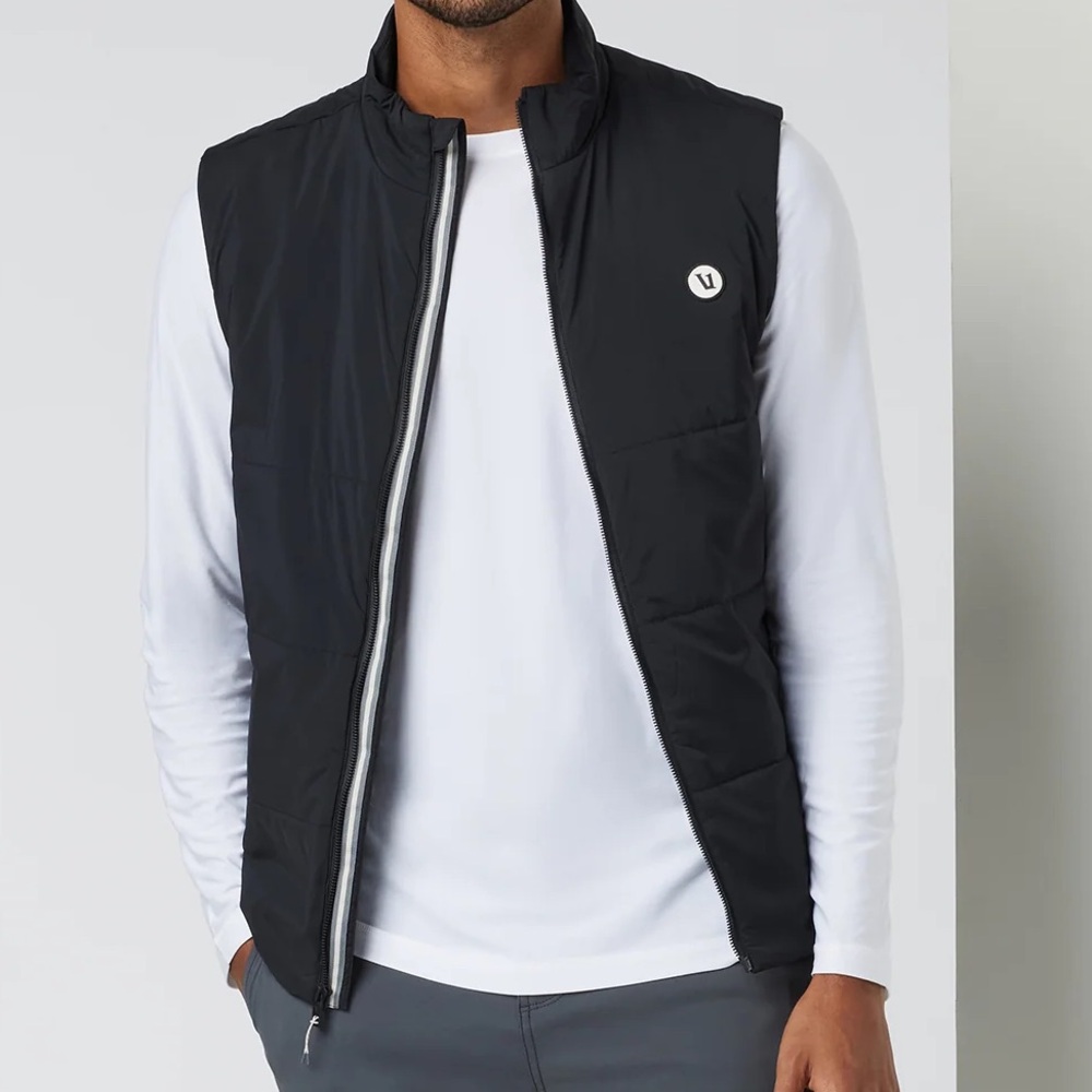 Vuori black insulated echo vest EUC sz L
